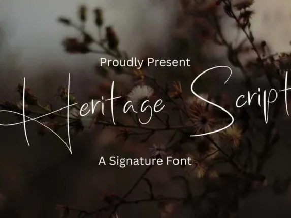 Heritage Script Typeface font