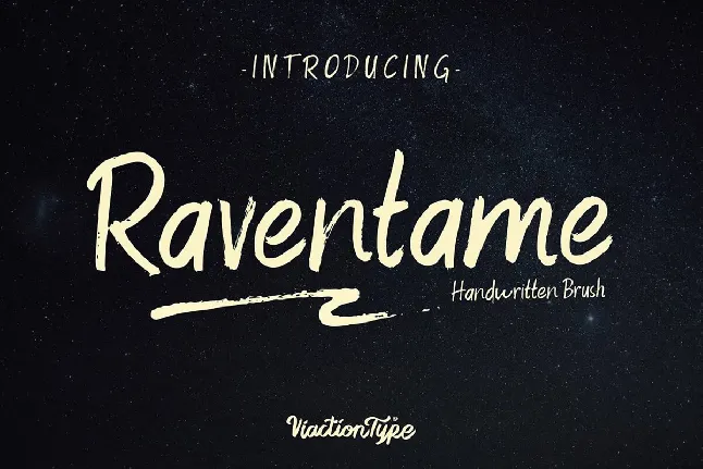 Raventame font