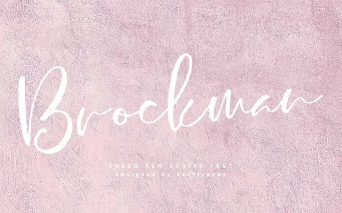 Brockman Calligraphy font