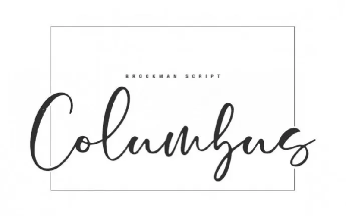 Brockman Calligraphy font