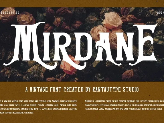 Mirdane font