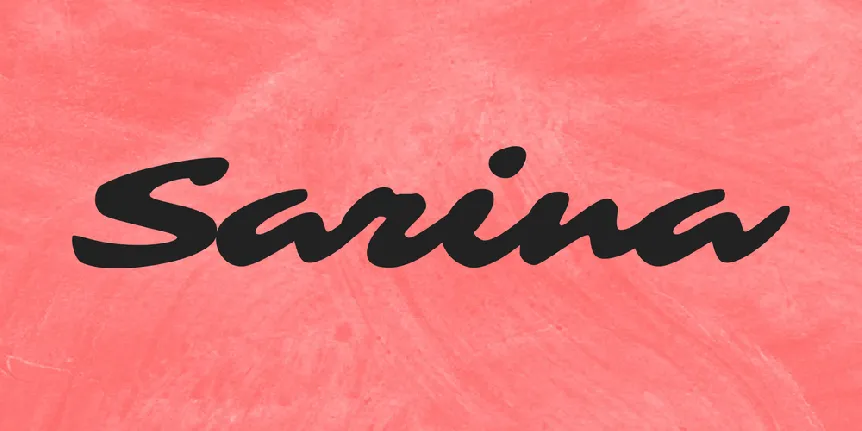 Sarina font