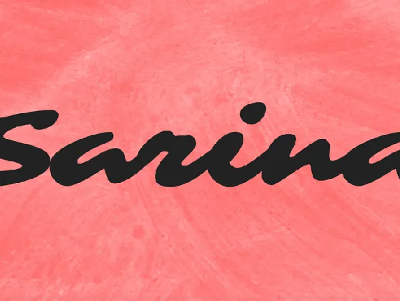 Sarina font