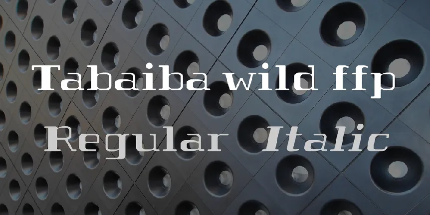 Tabaiba wild ffp font