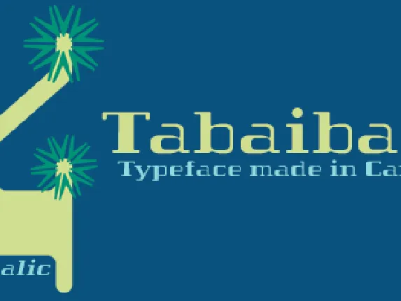 Tabaiba wild ffp font