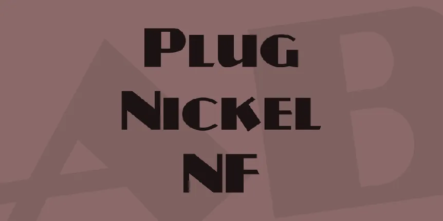 Plug Nickel NF font