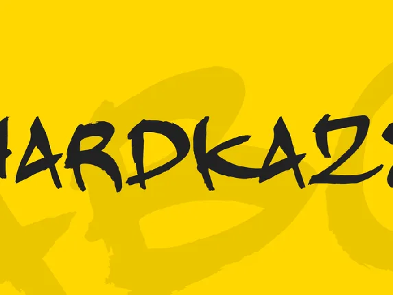 Hardkaze font