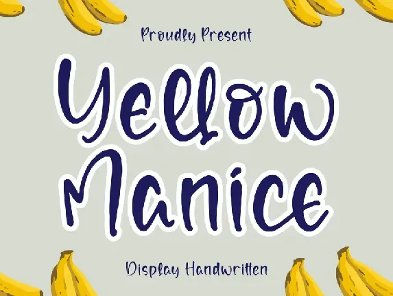 Yellow Manice font