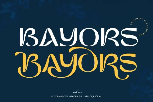 Bayors font