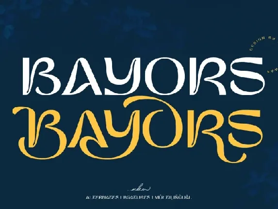 Bayors font