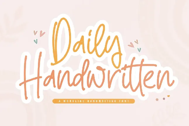 Daily Handwritten font