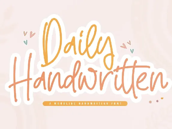 Daily Handwritten font