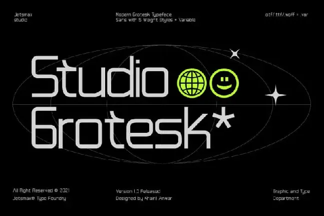 Studio Grotesk Sans Serif font