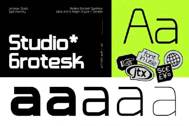 Studio Grotesk Sans Serif font