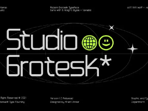 Studio Grotesk Sans Serif font