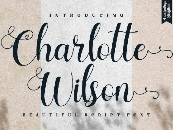 Charlotte Wilson Calligraphy font