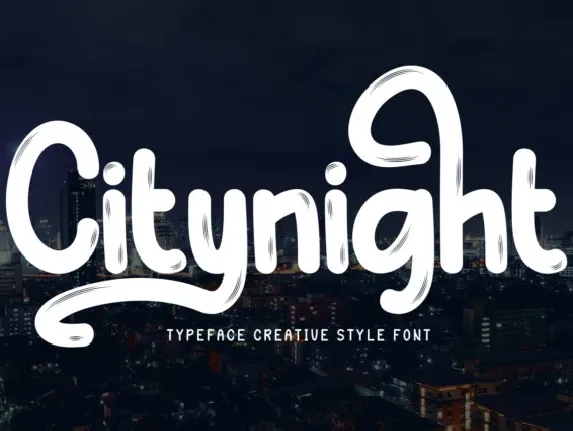 Citynight Display font