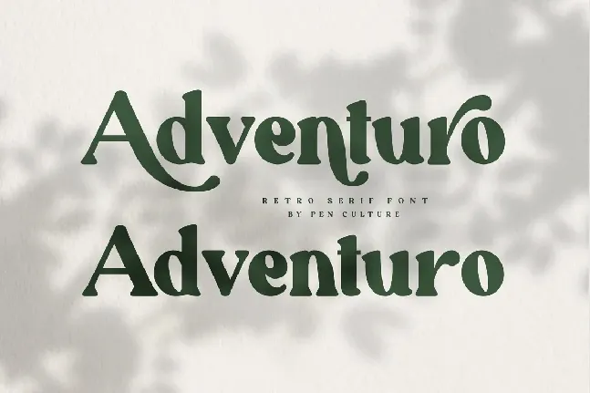 Adventuro font