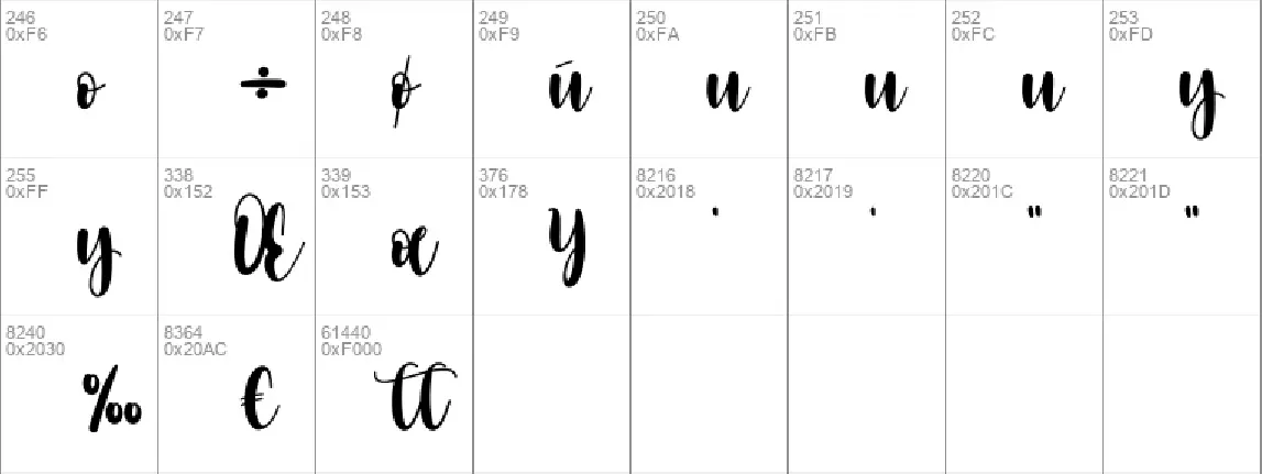 Storybook font