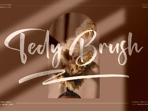 Tedy Brush font