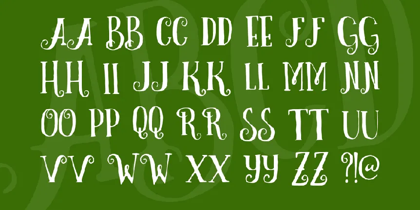 Curely font