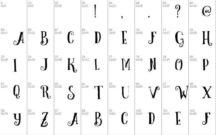 Curely font