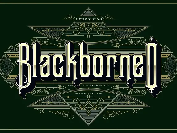 Blackborneo font