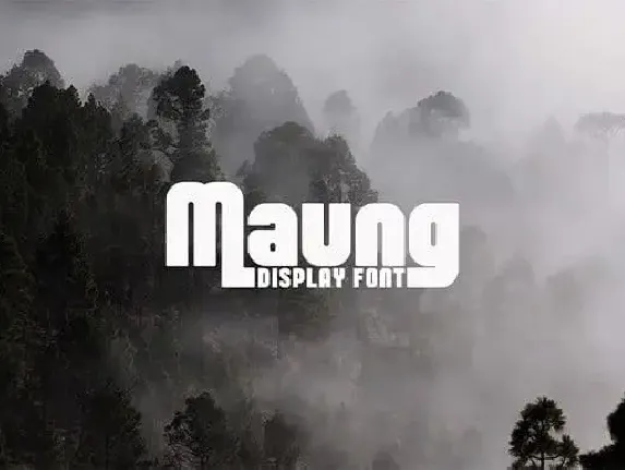 Maung Display font