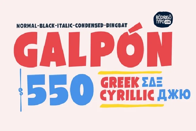 Galpon Family font