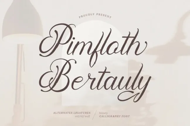 Pimfloth Bartauly font