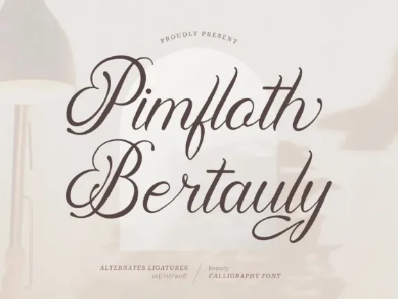 Pimfloth Bartauly font