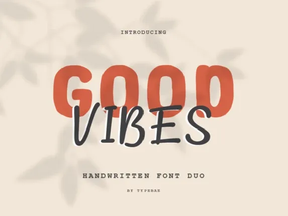 Good Vabes Display font