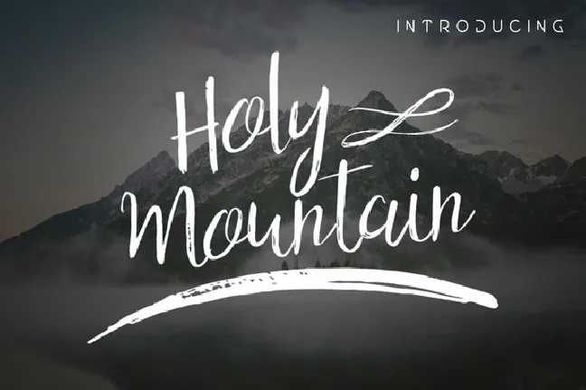 Holy Mountain Script Free font