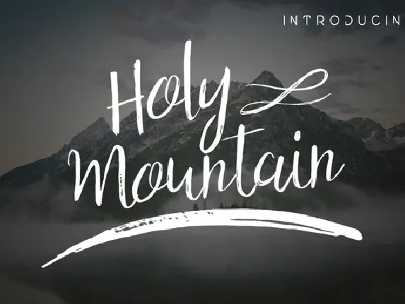 Holy Mountain Script Free font