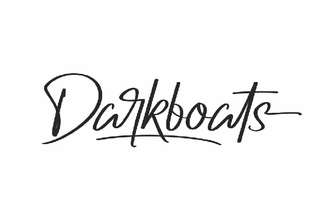 Darkboats Demo font