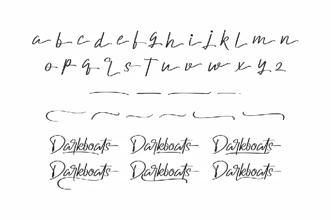 Darkboats Demo font