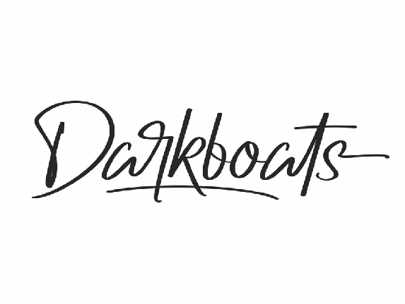 Darkboats Demo font