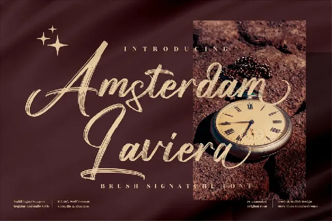 Amsterdam Laviera font