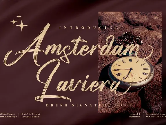 Amsterdam Laviera font