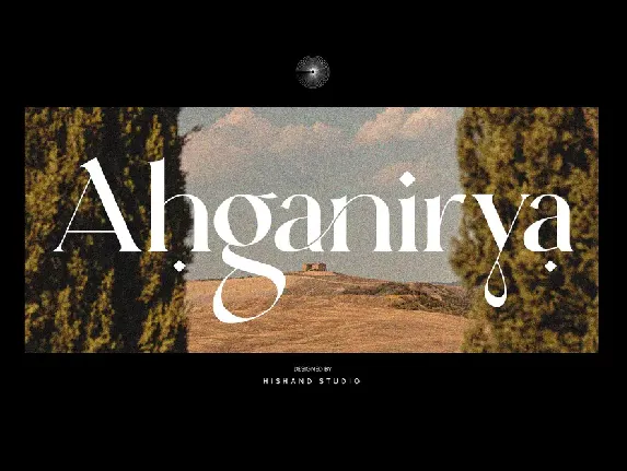 Ahganirya font