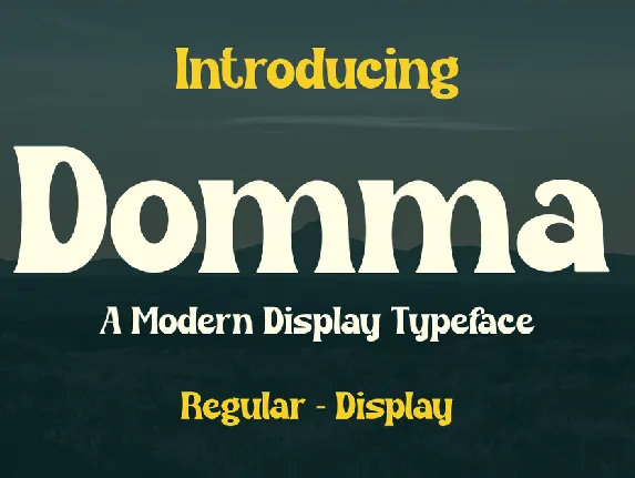 Domma font