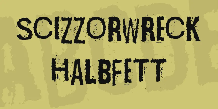 Scizzorwreck Halbfett font