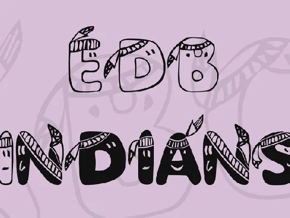 EDB Indians font