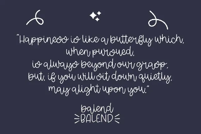 Balend font