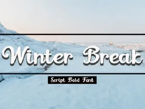 Winter Break Calligraphy font