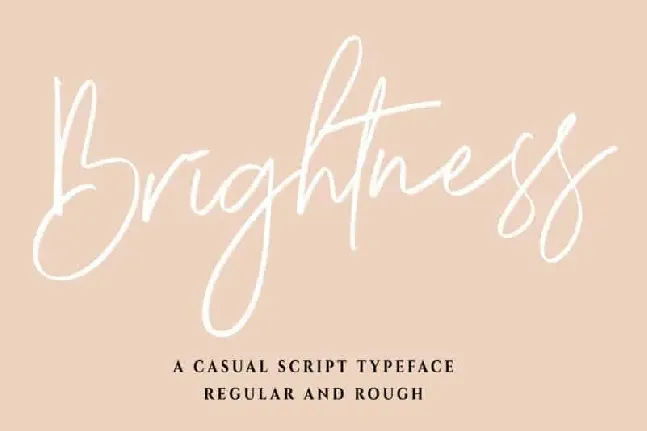 Brightness Script font