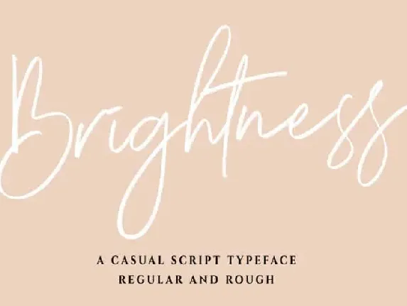 Brightness Script font