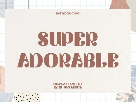 SuperAdorableDemo font