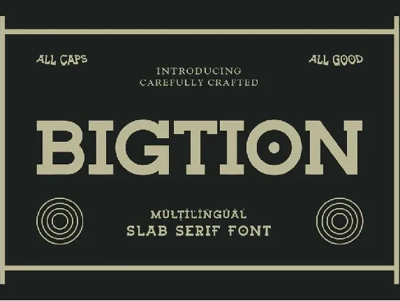 Bigtion font