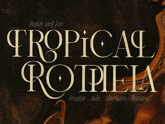 Tropical Rothela font